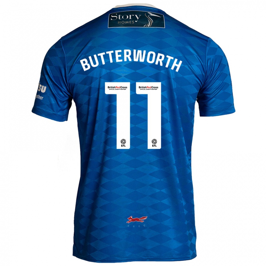 Niño Camiseta Daniel Butterworth #11 Azul 1ª Equipación 2024/25 La Camisa