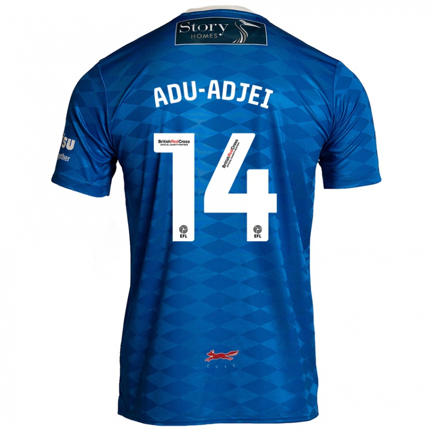 Niño Camiseta Daniel Adu-Adjei #14 Azul 1ª Equipación 2024/25 La Camisa