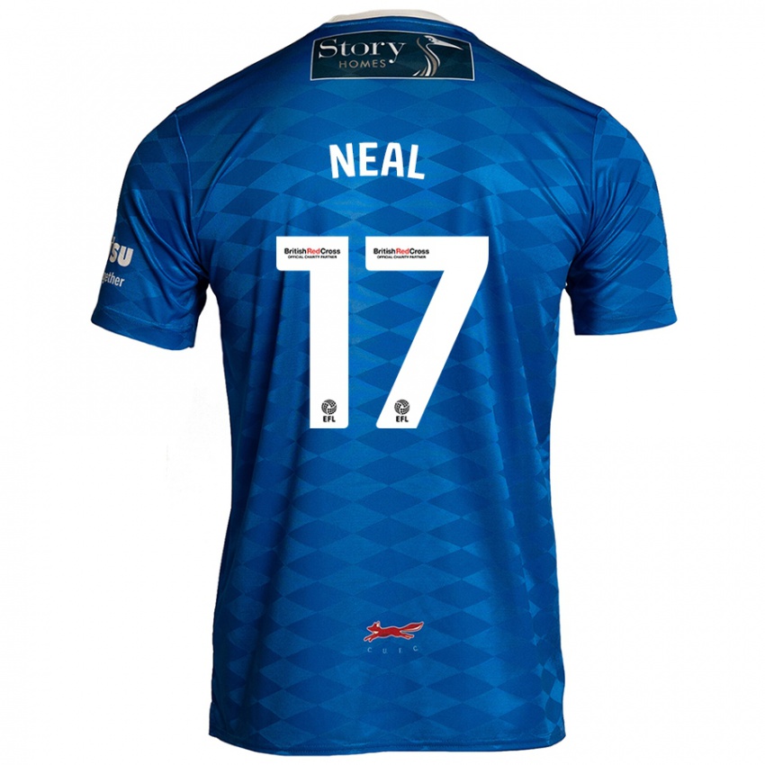 Niño Camiseta Harrison Neal #17 Azul 1ª Equipación 2024/25 La Camisa