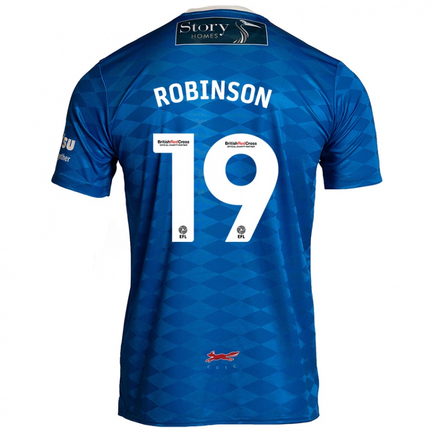 Niño Camiseta Jack Robinson #19 Azul 1ª Equipación 2024/25 La Camisa