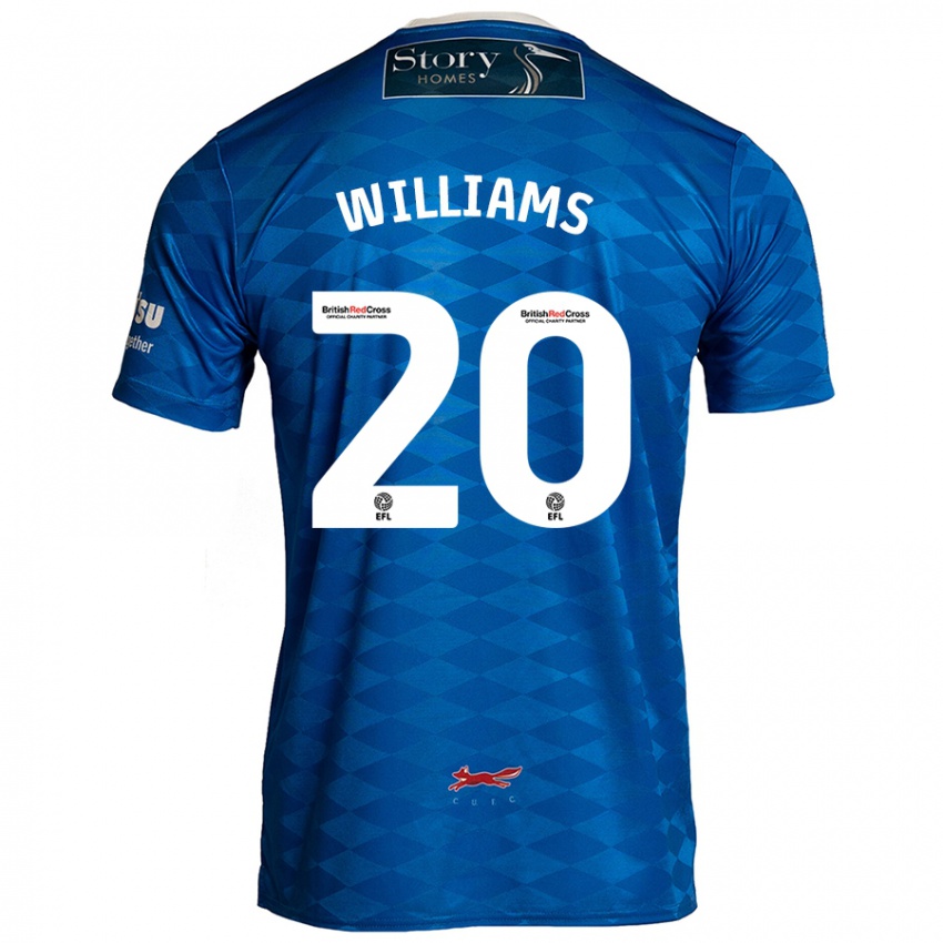 Niño Camiseta Ben Williams #20 Azul 1ª Equipación 2024/25 La Camisa