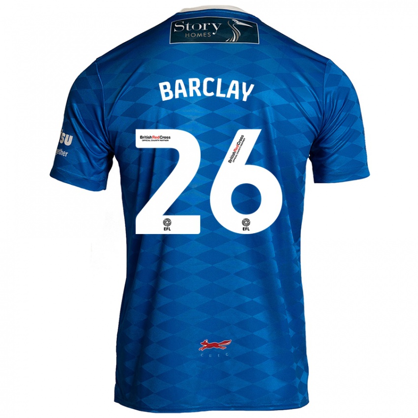 Niño Camiseta Ben Barclay #26 Azul 1ª Equipación 2024/25 La Camisa