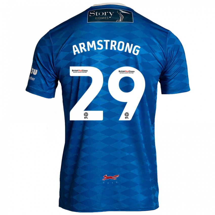 Niño Camiseta Luke Armstrong #29 Azul 1ª Equipación 2024/25 La Camisa