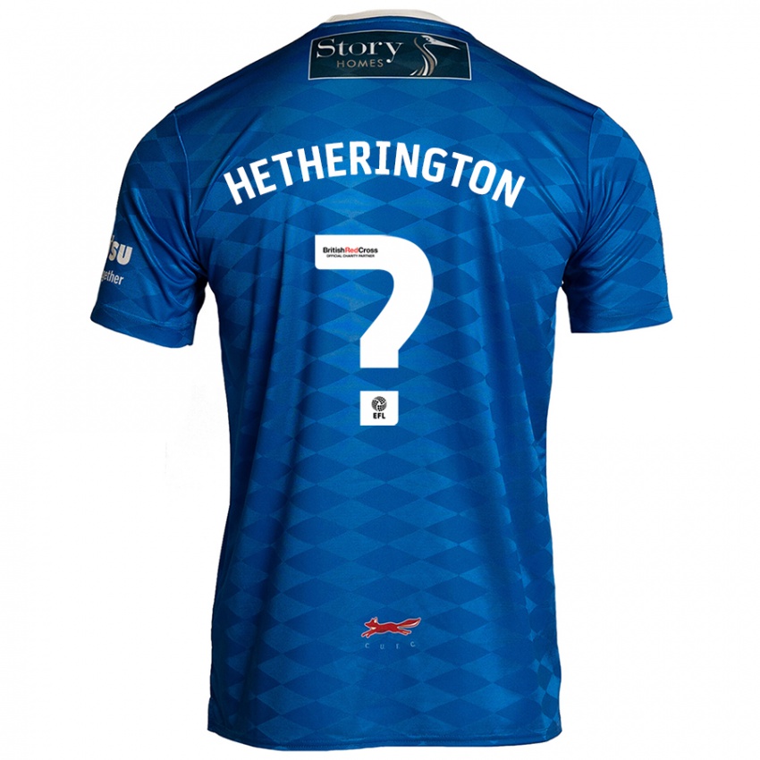 Niño Camiseta Sam Hetherington #0 Azul 1ª Equipación 2024/25 La Camisa