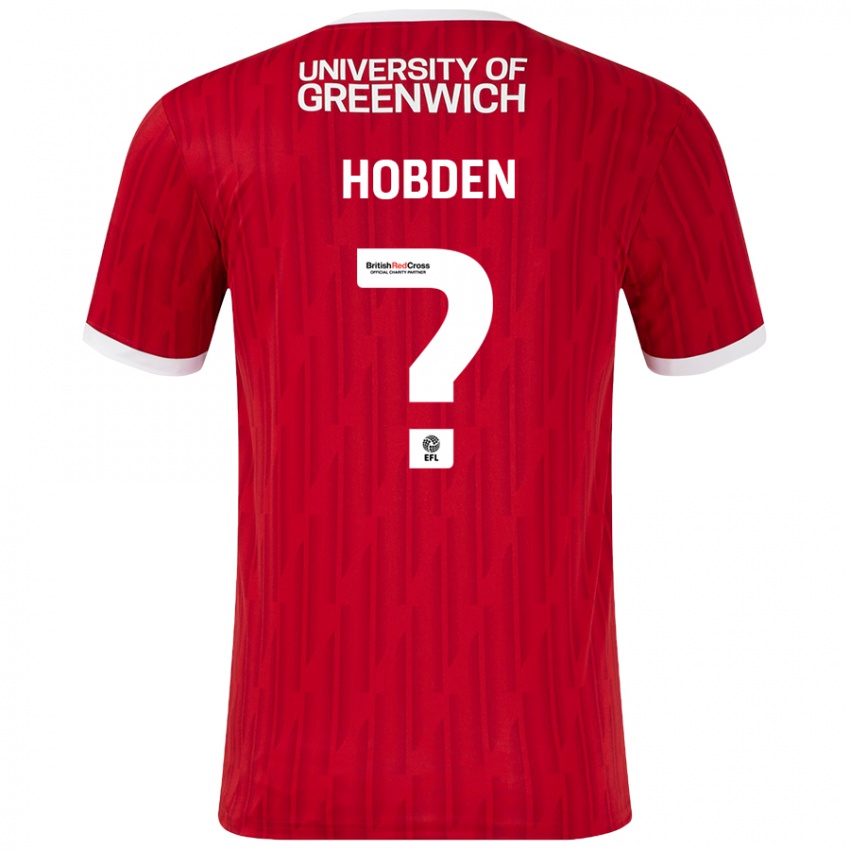 Niño Camiseta Ollie Hobden #0 Rojo Blanco 1ª Equipación 2024/25 La Camisa