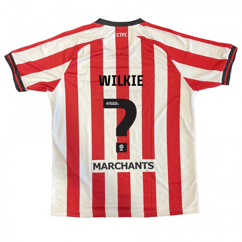 Niño Camiseta Alex Wilkie #0 Rojo Blanco 1ª Equipación 2024/25 La Camisa