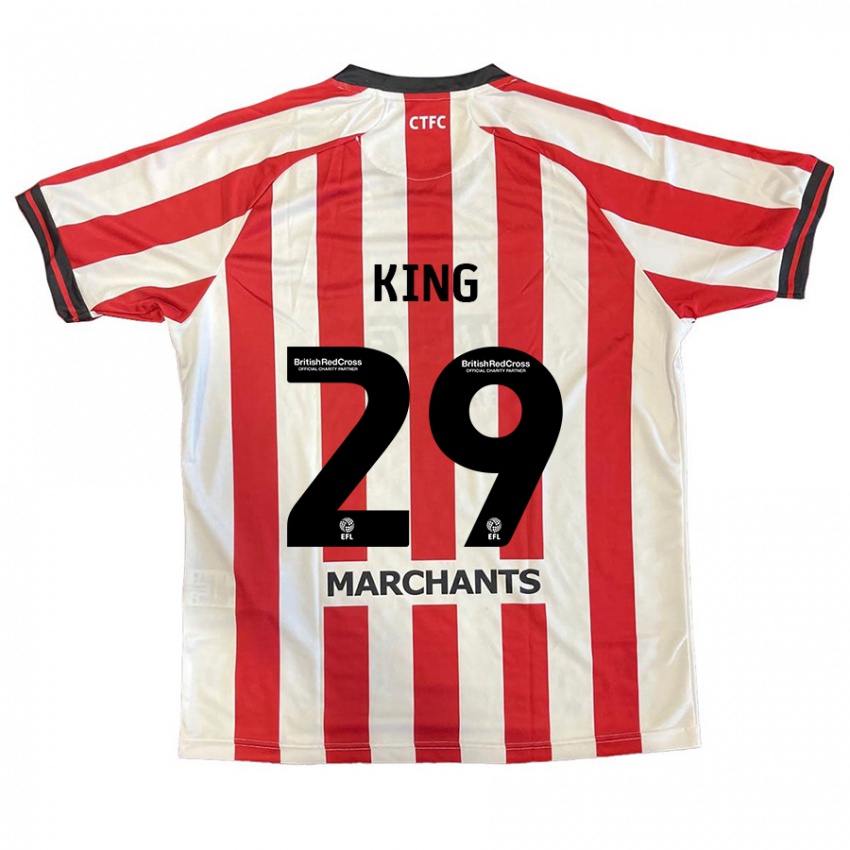 Niño Camiseta Tom King #29 Rojo Blanco 1ª Equipación 2024/25 La Camisa