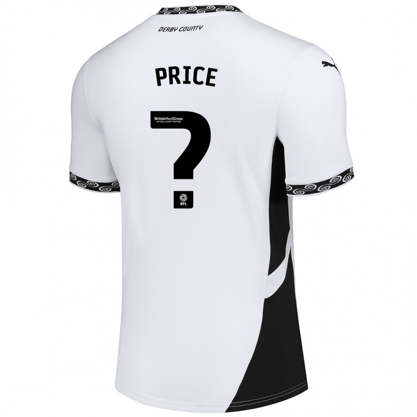 Niño Camiseta Harley Price #0 Blanco Negro 1ª Equipación 2024/25 La Camisa