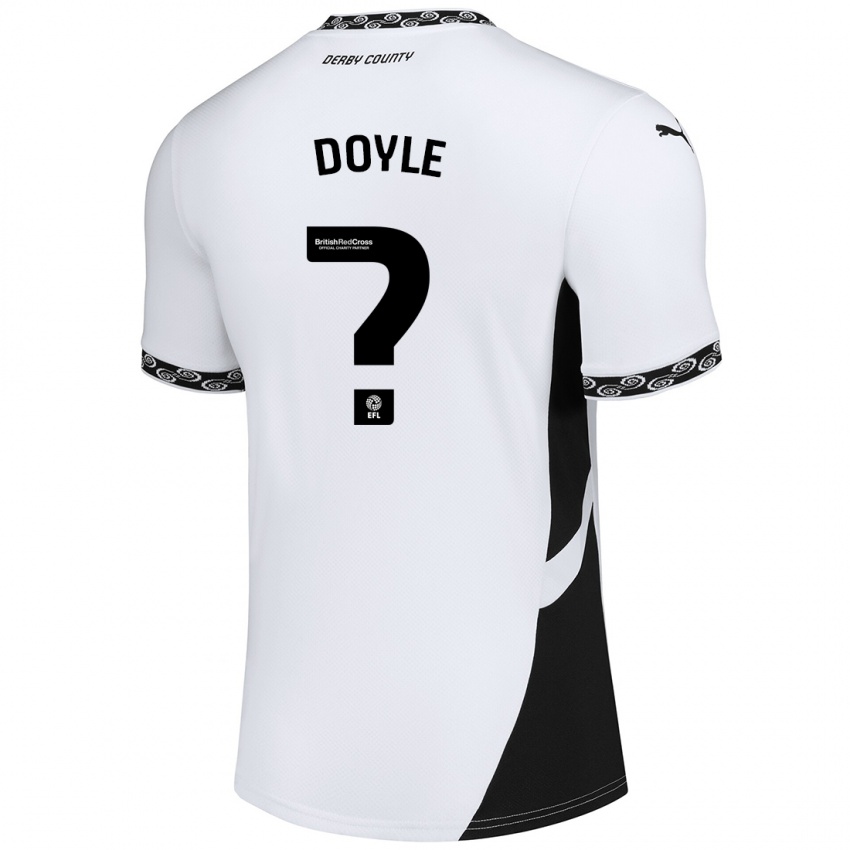 Niño Camiseta Aj Doyle #0 Blanco Negro 1ª Equipación 2024/25 La Camisa