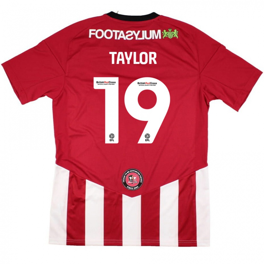 Niño Camiseta Mollie Taylor #19 Rojo Blanco 1ª Equipación 2024/25 La Camisa