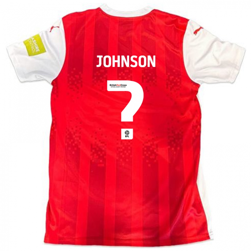 Niño Camiseta Will Johnson #0 Rojo Blanco 1ª Equipación 2024/25 La Camisa