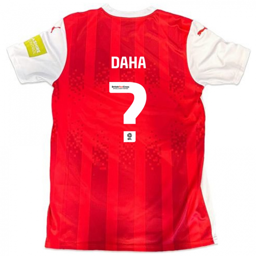 Niño Camiseta Hermann Daha #0 Rojo Blanco 1ª Equipación 2024/25 La Camisa