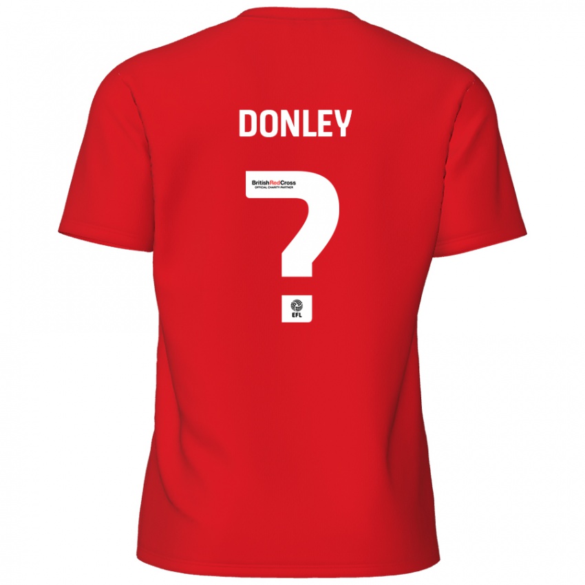 Niño Camiseta Jamie Donley #0 Rojo 1ª Equipación 2024/25 La Camisa