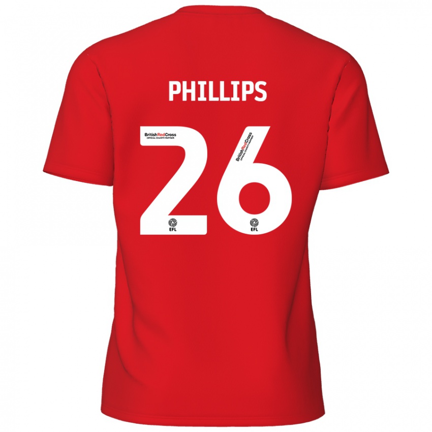 Niño Camiseta Noah Phillips #26 Rojo 1ª Equipación 2024/25 La Camisa