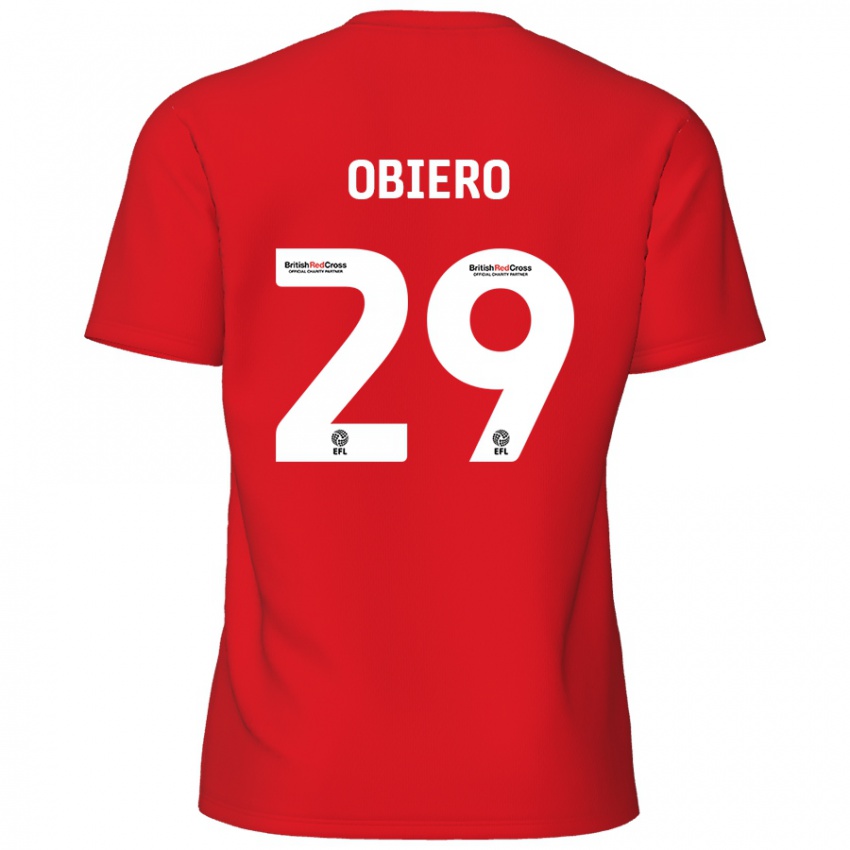 Niño Camiseta Zech Obiero #29 Rojo 1ª Equipación 2024/25 La Camisa