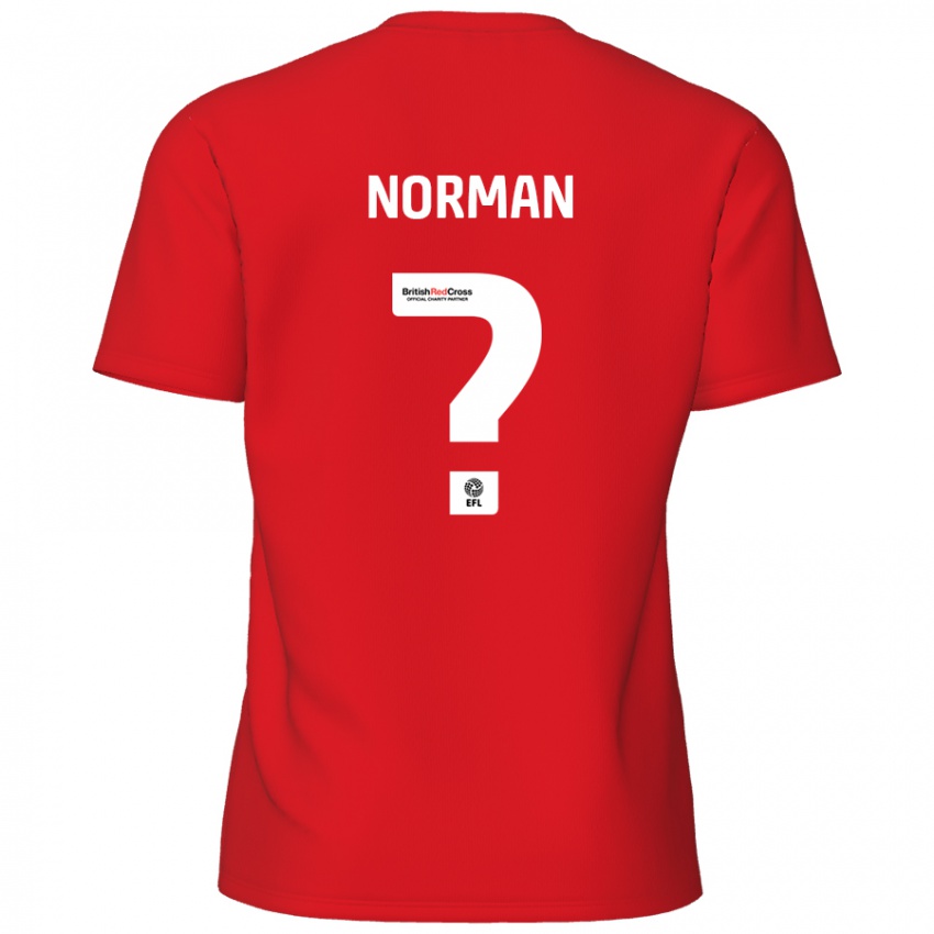 Niño Camiseta Freddie Norman #0 Rojo 1ª Equipación 2024/25 La Camisa