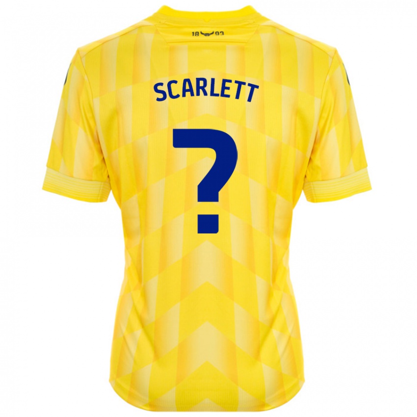 Niño Camiseta Dane Scarlett #0 Amarillo 1ª Equipación 2024/25 La Camisa