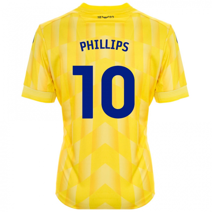 Niño Camiseta Matt Phillips #10 Amarillo 1ª Equipación 2024/25 La Camisa