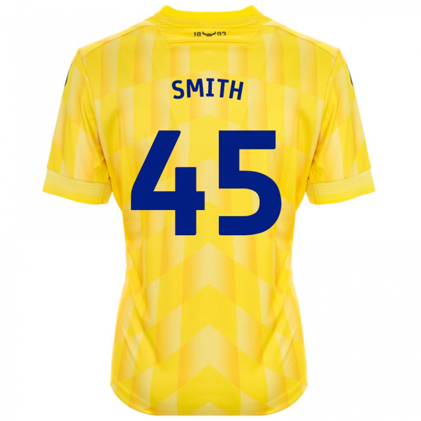 Niño Camiseta Max Smith #45 Amarillo 1ª Equipación 2024/25 La Camisa