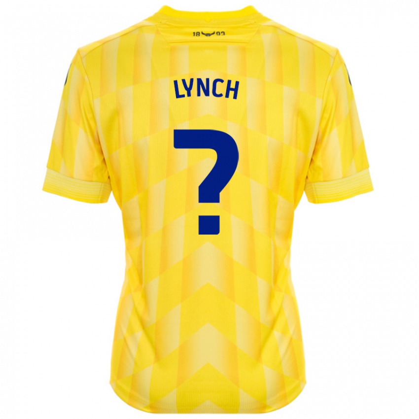 Niño Camiseta Bobby Lynch #0 Amarillo 1ª Equipación 2024/25 La Camisa