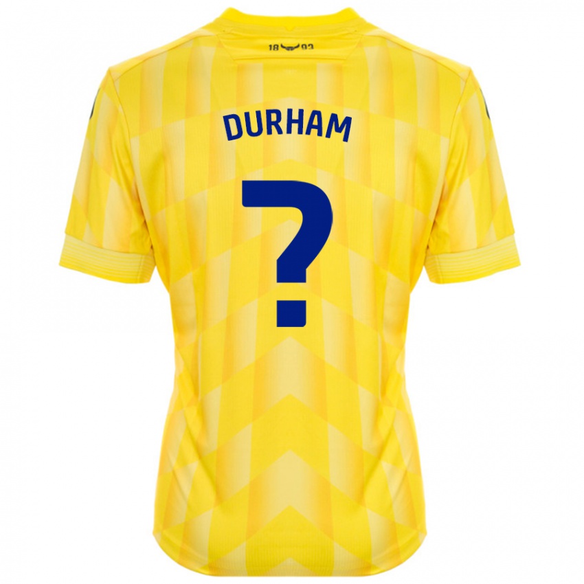 Niño Camiseta Lucy Durham #0 Amarillo 1ª Equipación 2024/25 La Camisa