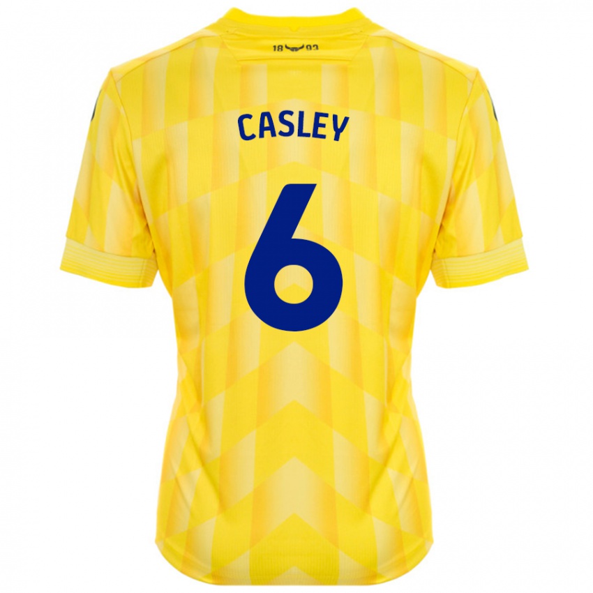 Niño Camiseta Riva Casley #6 Amarillo 1ª Equipación 2024/25 La Camisa