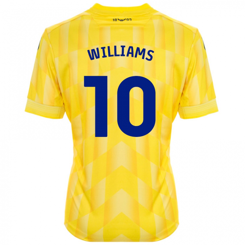 Niño Camiseta Cheryl Williams #10 Amarillo 1ª Equipación 2024/25 La Camisa