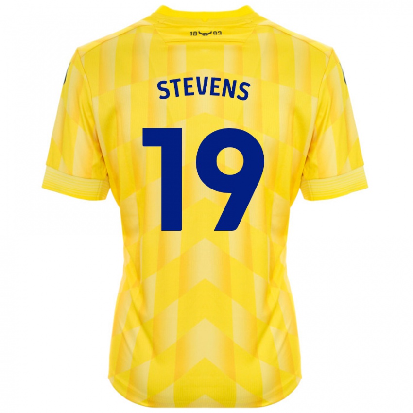 Niño Camiseta Lily Stevens #19 Amarillo 1ª Equipación 2024/25 La Camisa