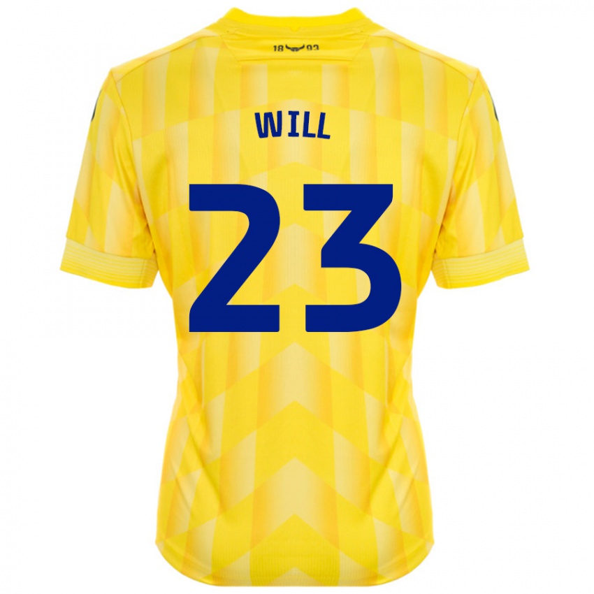 Niño Camiseta Merrick Will #23 Amarillo 1ª Equipación 2024/25 La Camisa