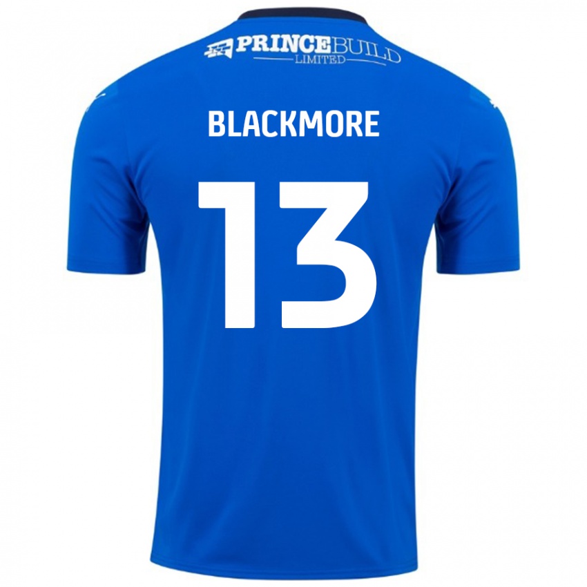 Niño Camiseta Will Blackmore #13 Azul Blanco 1ª Equipación 2024/25 La Camisa