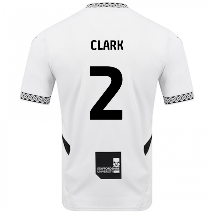 Niño Camiseta Mitch Clark #2 Blanco 1ª Equipación 2024/25 La Camisa