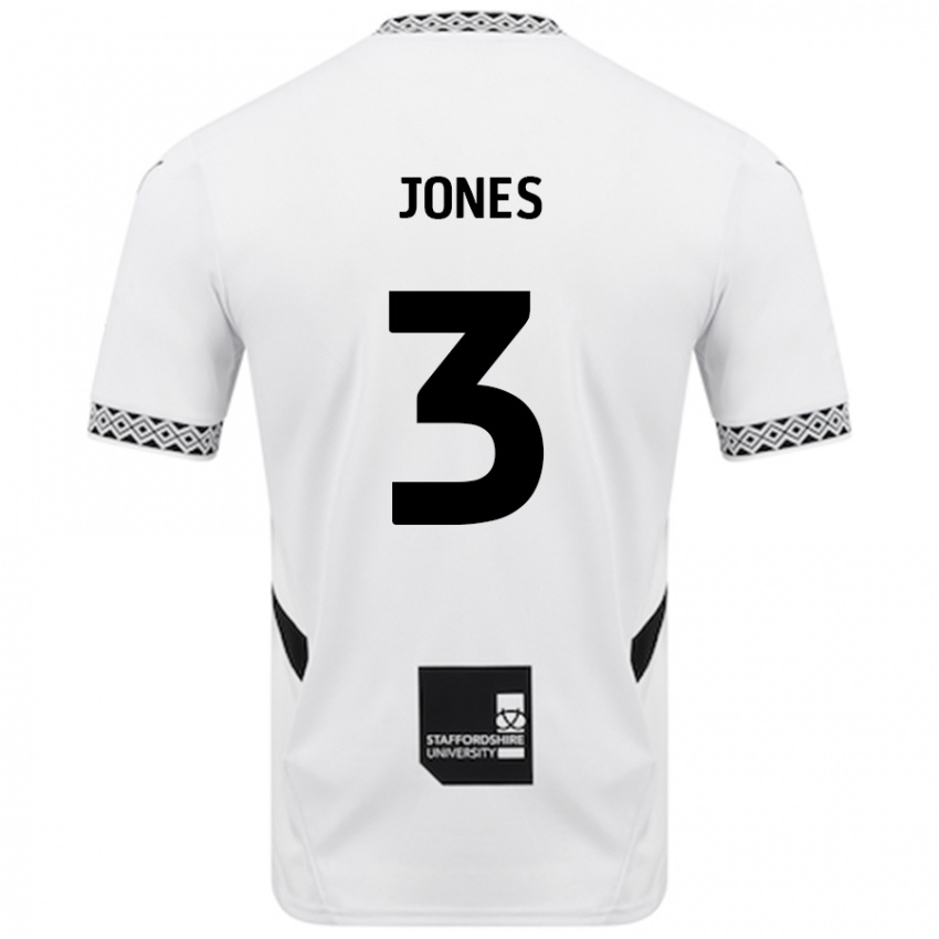 Niño Camiseta Dan Jones #3 Blanco 1ª Equipación 2024/25 La Camisa