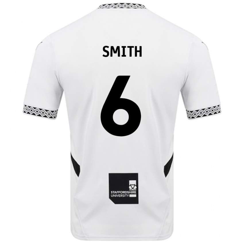 Niño Camiseta Nathan Smith #6 Blanco 1ª Equipación 2024/25 La Camisa