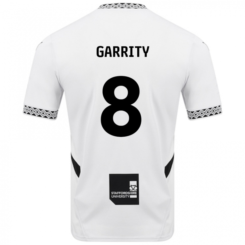 Niño Camiseta Ben Garrity #8 Blanco 1ª Equipación 2024/25 La Camisa