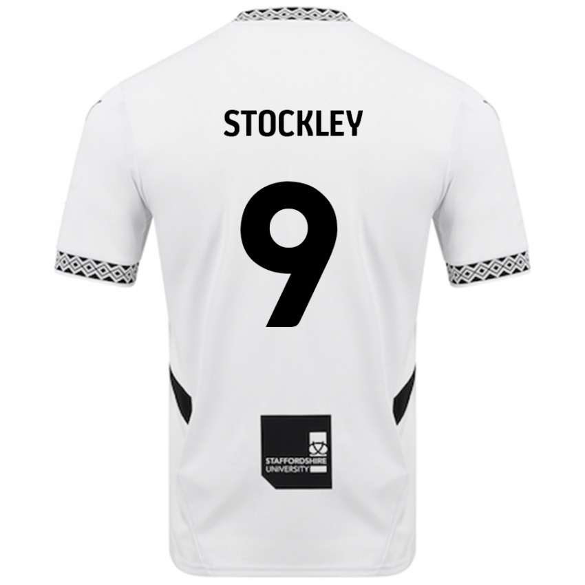 Niño Camiseta Jayden Stockley #9 Blanco 1ª Equipación 2024/25 La Camisa