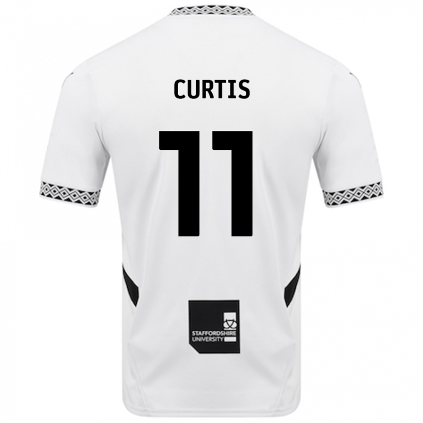 Niño Camiseta Ronan Curtis #11 Blanco 1ª Equipación 2024/25 La Camisa