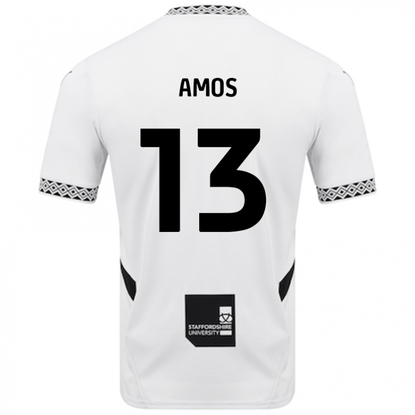 Niño Camiseta Ben Amos #13 Blanco 1ª Equipación 2024/25 La Camisa