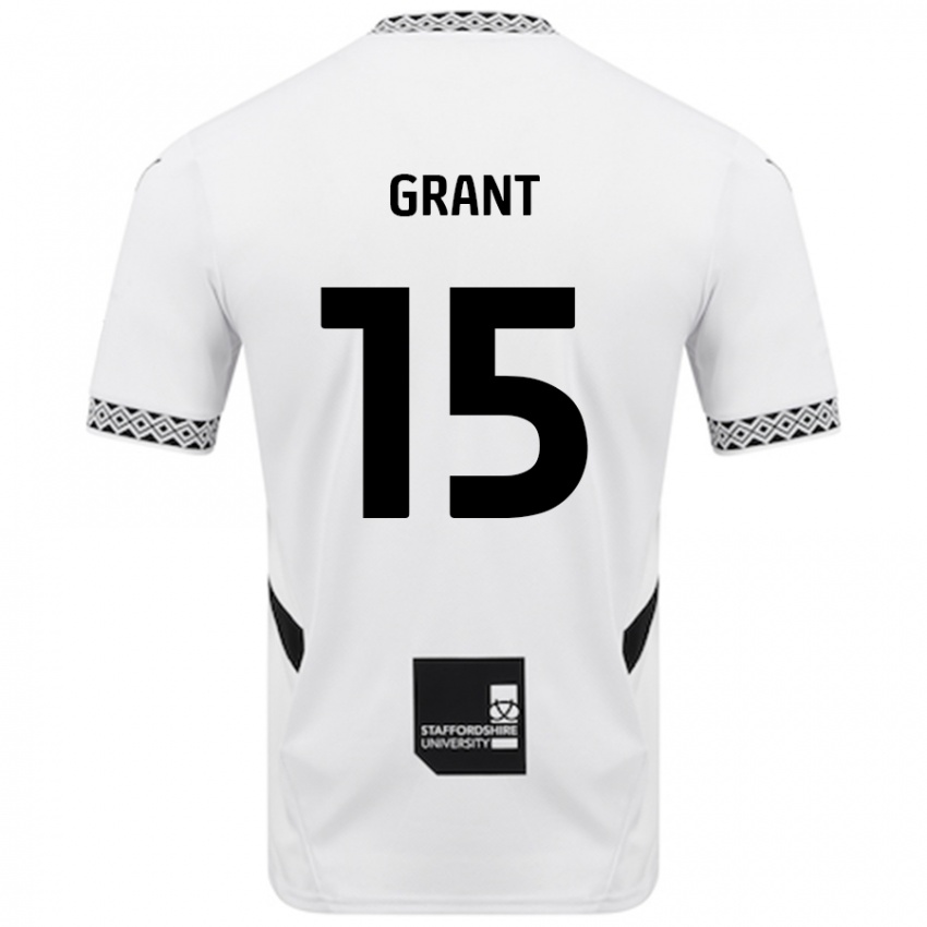 Niño Camiseta Conor Grant #15 Blanco 1ª Equipación 2024/25 La Camisa