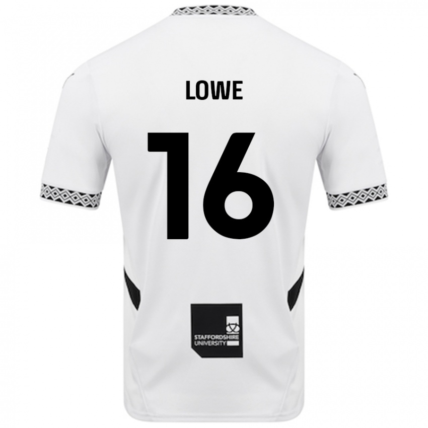 Niño Camiseta Jason Lowe #16 Blanco 1ª Equipación 2024/25 La Camisa