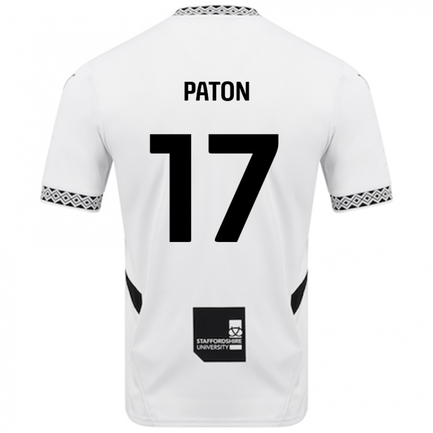 Niño Camiseta Ruari Paton #17 Blanco 1ª Equipación 2024/25 La Camisa