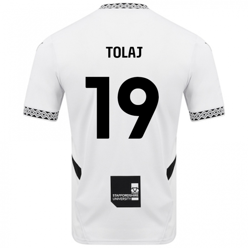 Niño Camiseta Lorent Tolaj #19 Blanco 1ª Equipación 2024/25 La Camisa