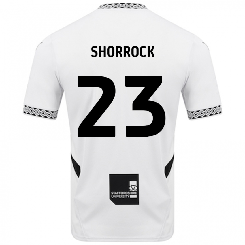 Niño Camiseta Jack Shorrock #23 Blanco 1ª Equipación 2024/25 La Camisa