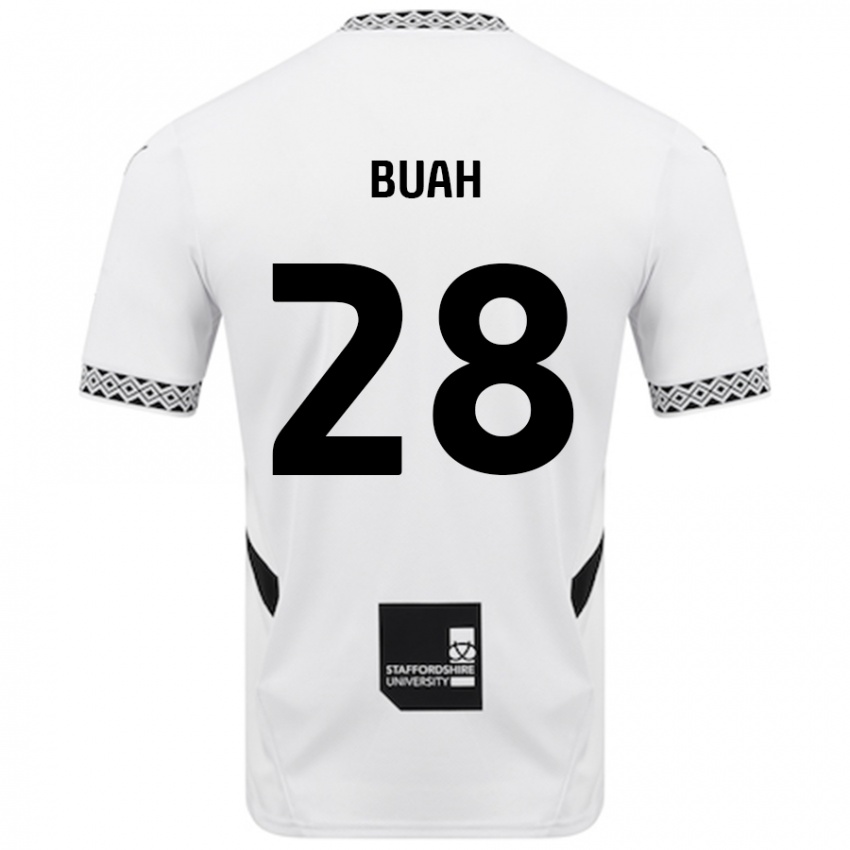 Niño Camiseta Andrew Buah #28 Blanco 1ª Equipación 2024/25 La Camisa