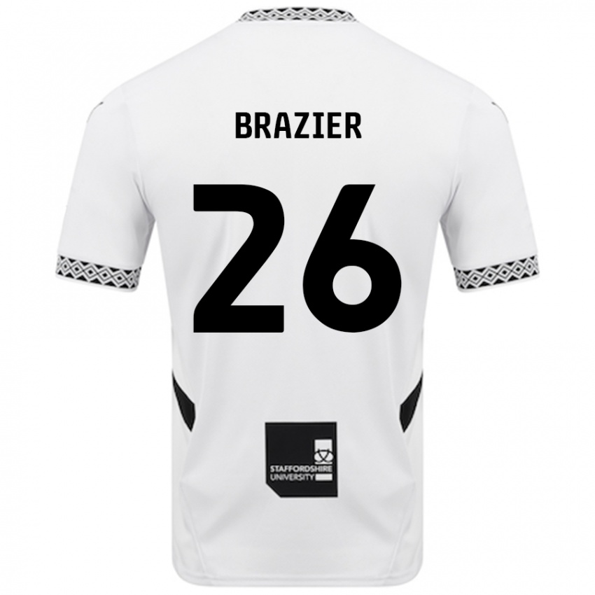 Niño Camiseta Liam Brazier #26 Blanco 1ª Equipación 2024/25 La Camisa