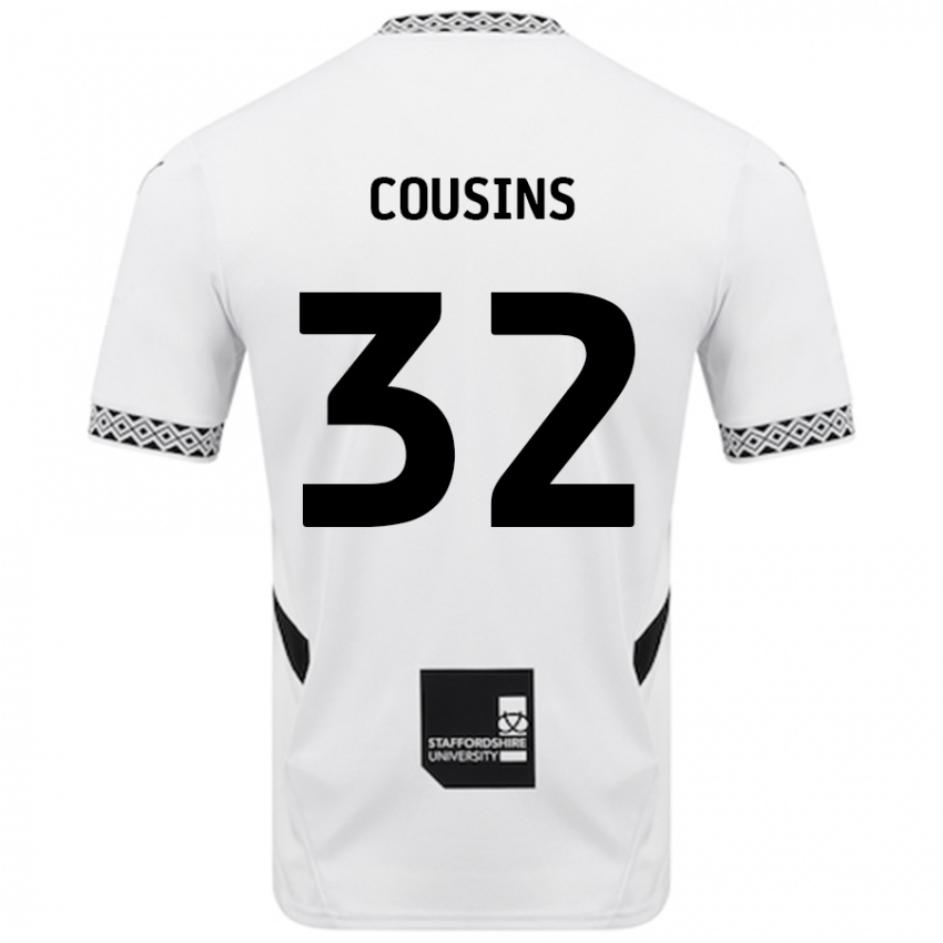 Niño Camiseta Logan Cousins #32 Blanco 1ª Equipación 2024/25 La Camisa