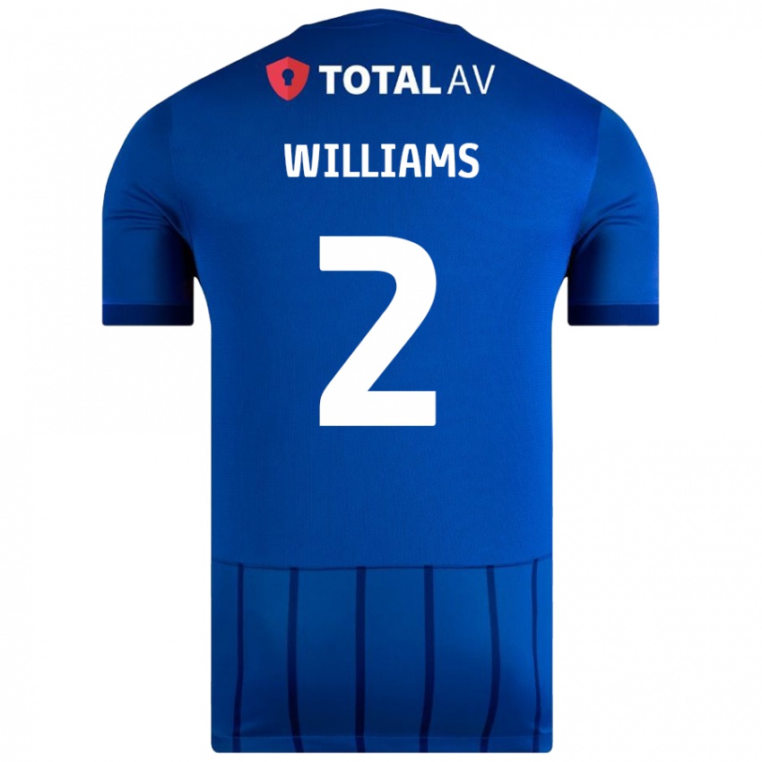 Niño Camiseta Jordan Williams #2 Azul 1ª Equipación 2024/25 La Camisa