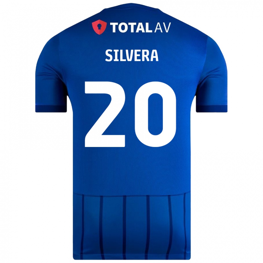 Niño Camiseta Sam Silvera #20 Azul 1ª Equipación 2024/25 La Camisa