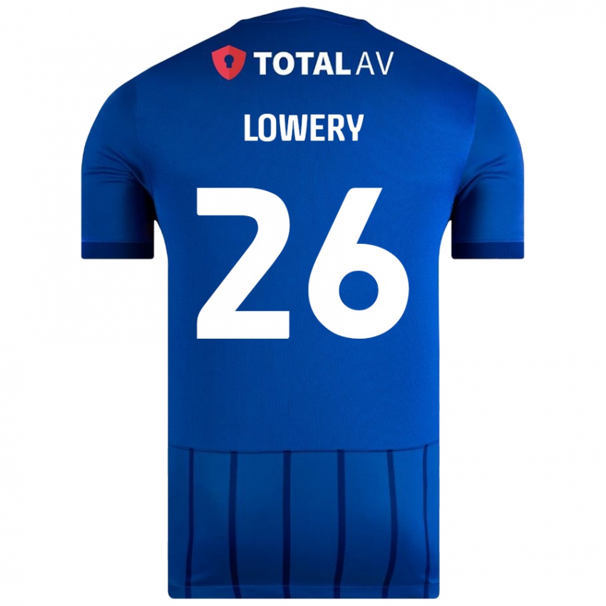 Niño Camiseta Tom Lowery #26 Azul 1ª Equipación 2024/25 La Camisa