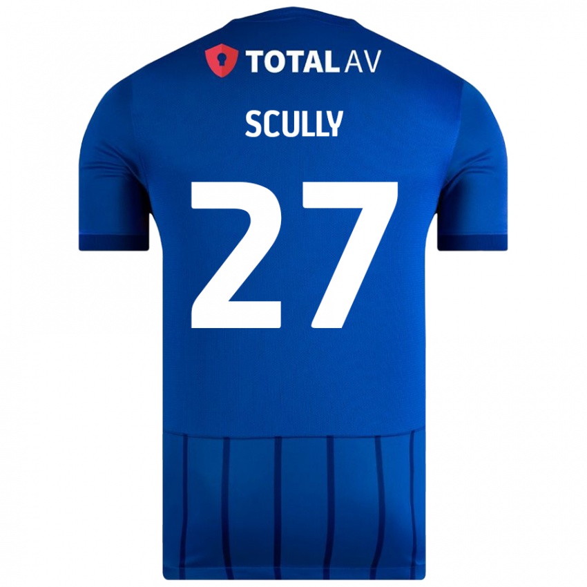 Niño Camiseta Anthony Scully #27 Azul 1ª Equipación 2024/25 La Camisa