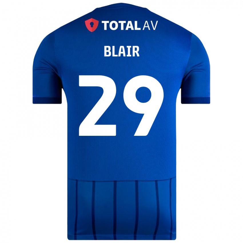 Niño Camiseta Harvey Blair #29 Azul 1ª Equipación 2024/25 La Camisa